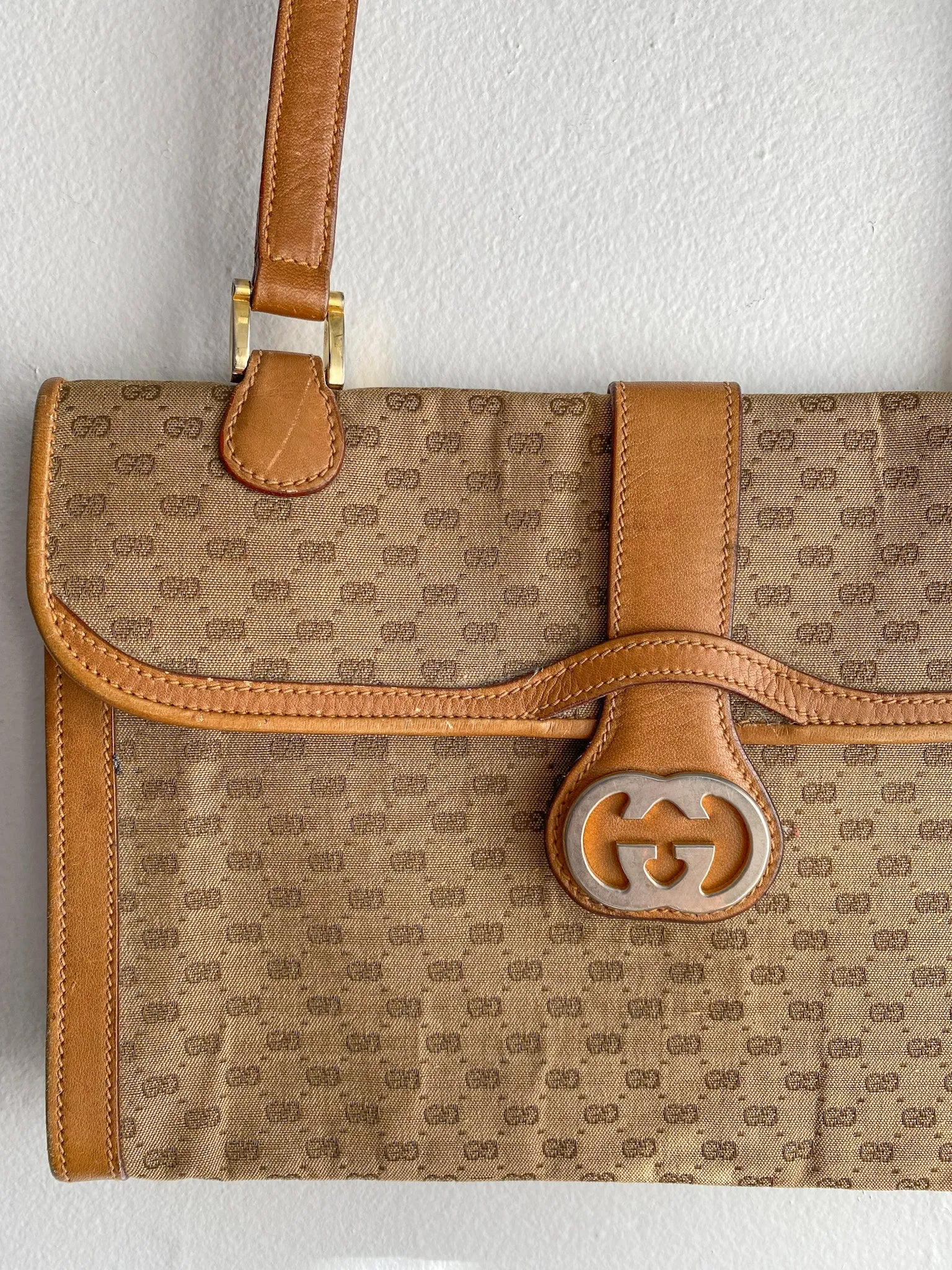 70s Gucci Monogram Purse