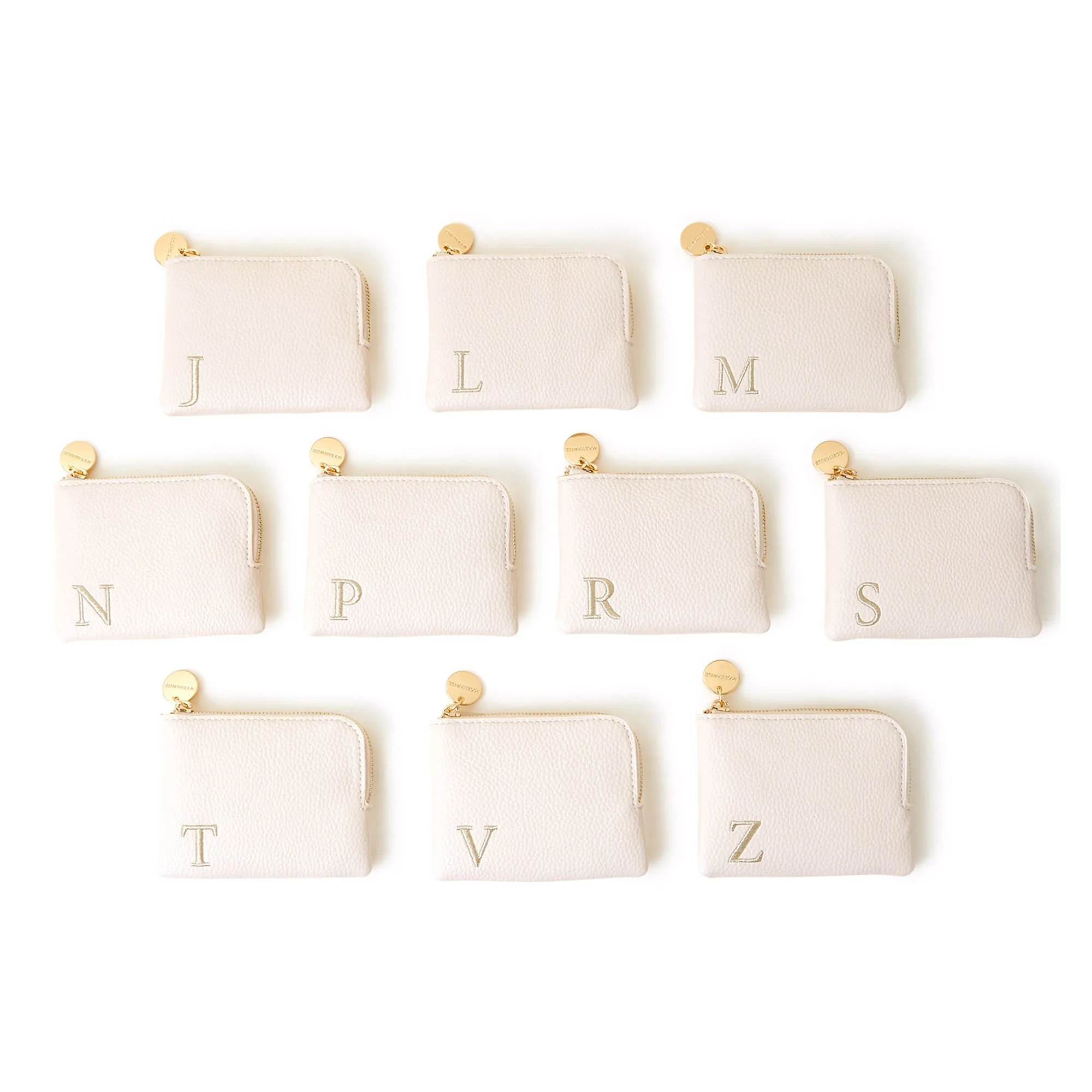 Accessorize London Women's Cream (R) Initial Coin Purse