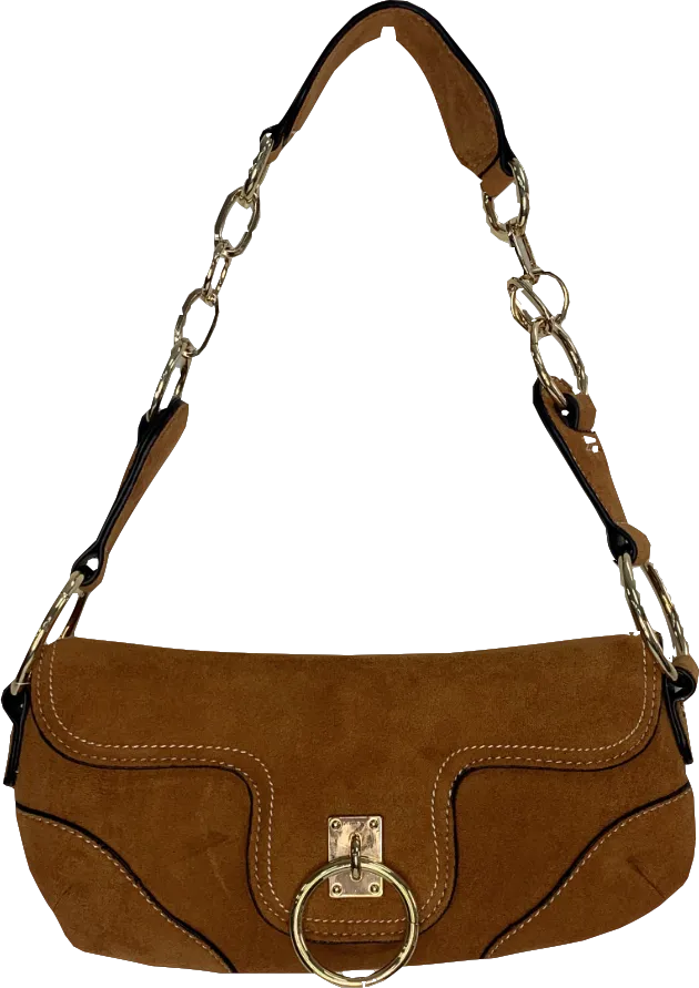 ASOS Brown Faux Suede Shoulder Bag One Size