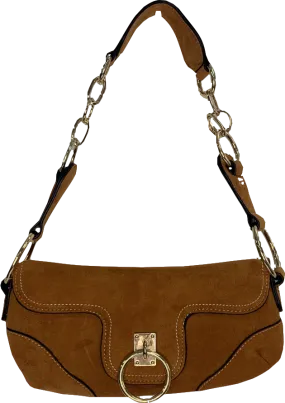 ASOS Brown Faux Suede Shoulder Bag One Size