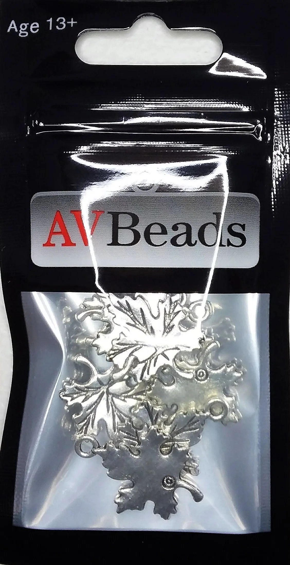 AVBeads Nature Charms Leaf Charms Silver 23mm x 16mm Metal Charms 10pcs