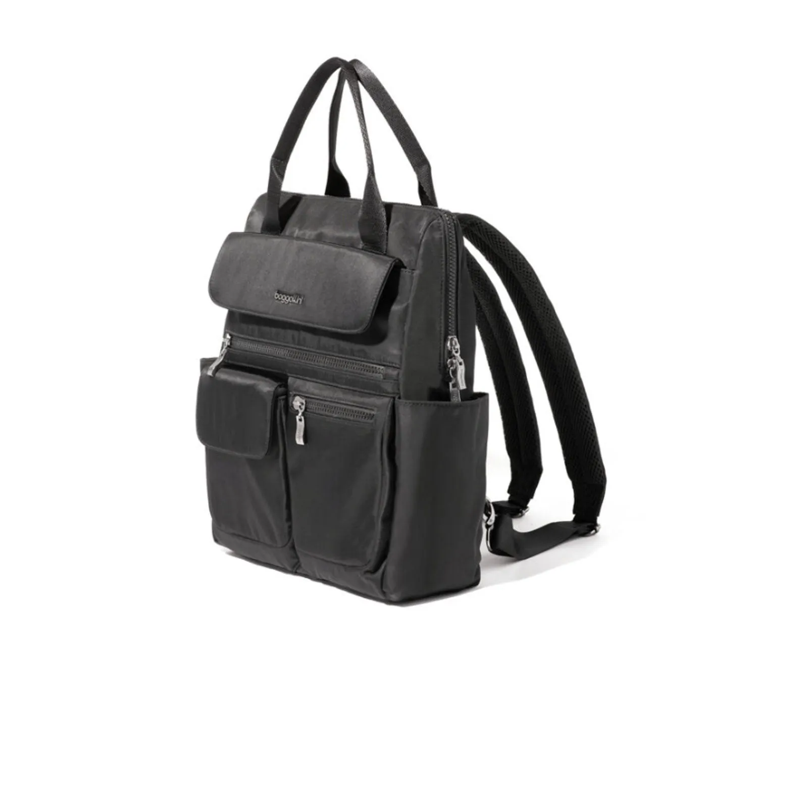 Baggallini Modern Everywhere Laptop Backpack - Black Twill