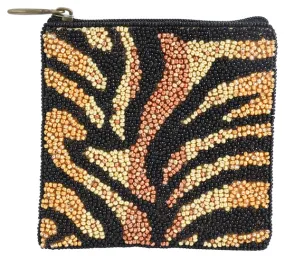 Beaded Tiger Stripes Essential Pouch