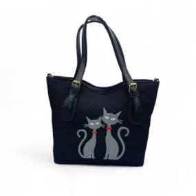 Black Cat Shoulder Bag BCBL