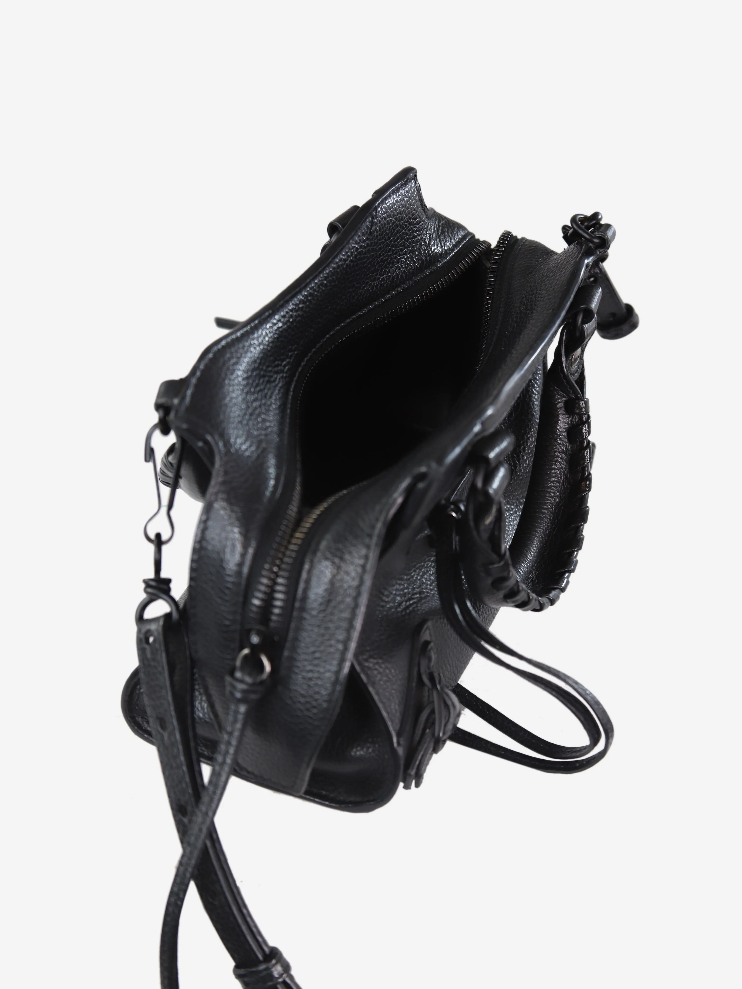 Black mini city bag