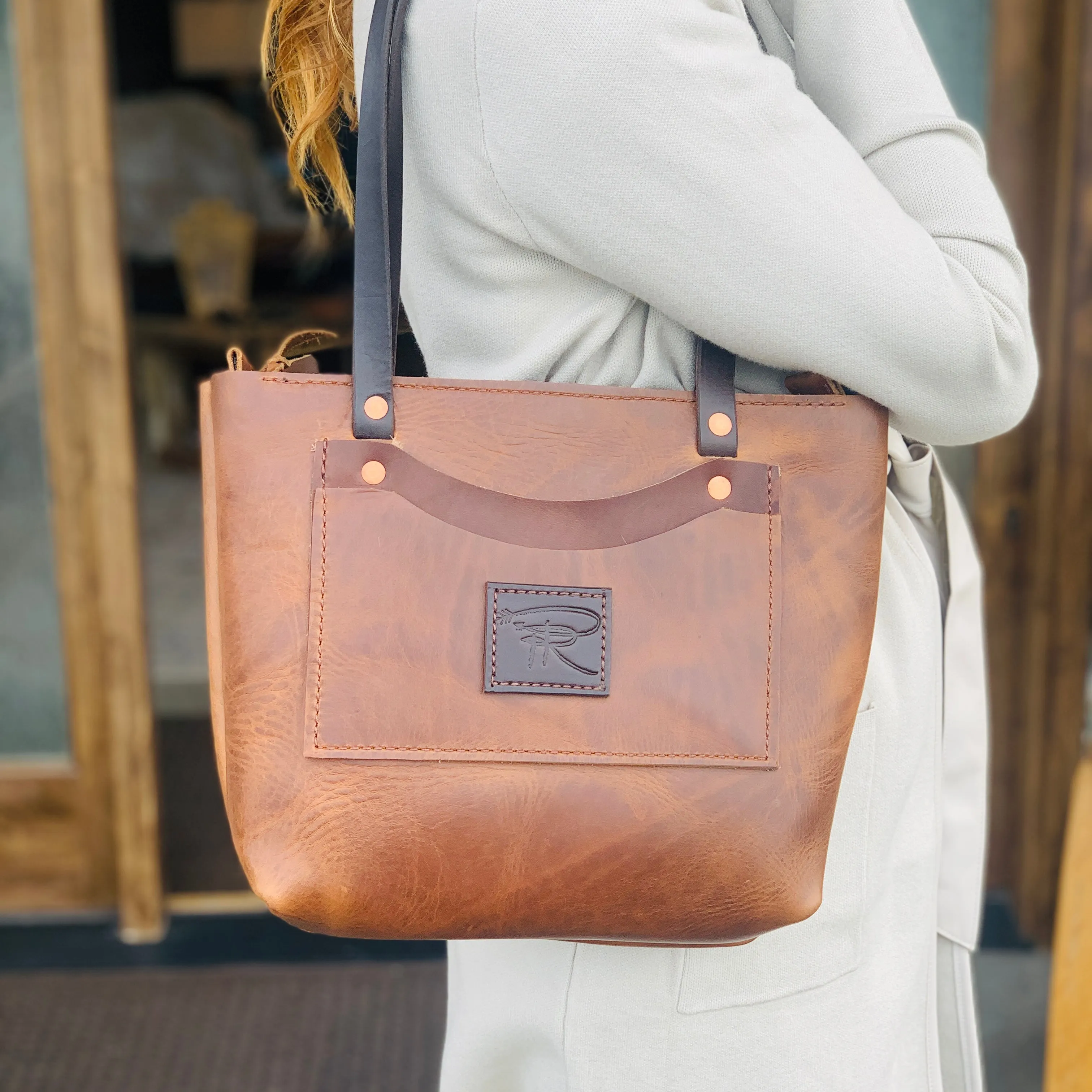 Bronco Leather Purse Tote