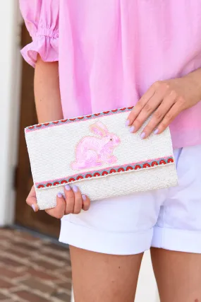 BUNNY BEADED CLUTCH