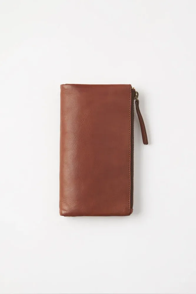 Capri Wallet Large - Cognac