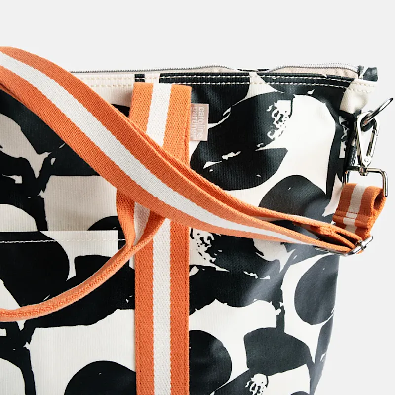 Caroline Gardner Mono Bloom Weekend Bag