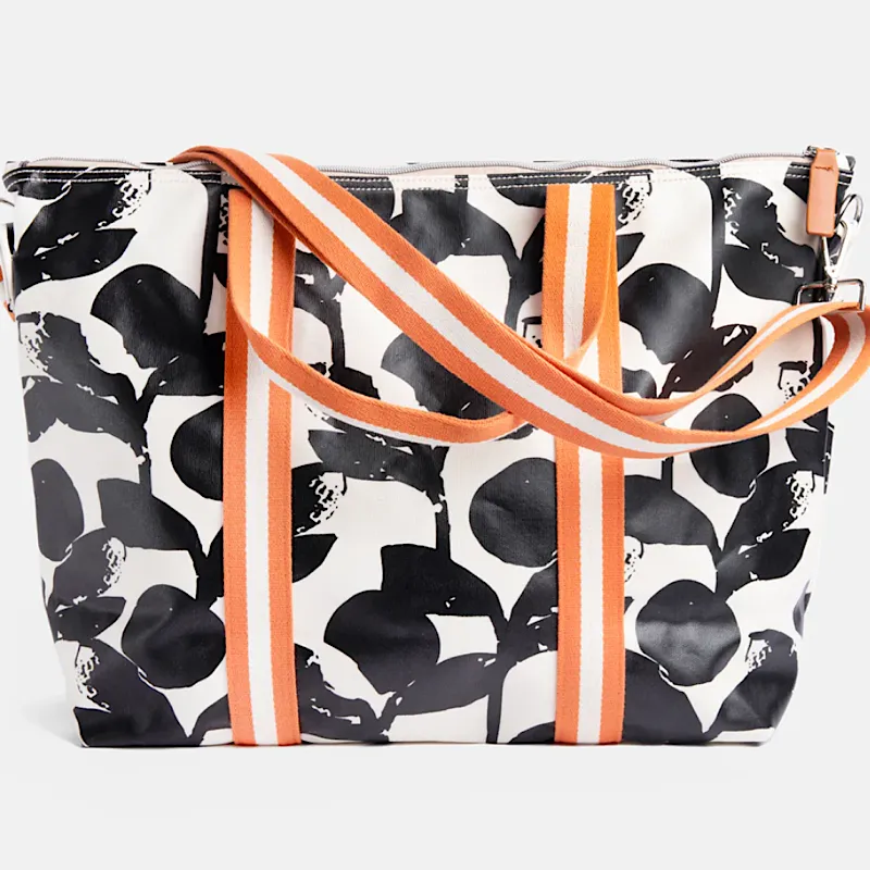 Caroline Gardner Mono Bloom Weekend Bag