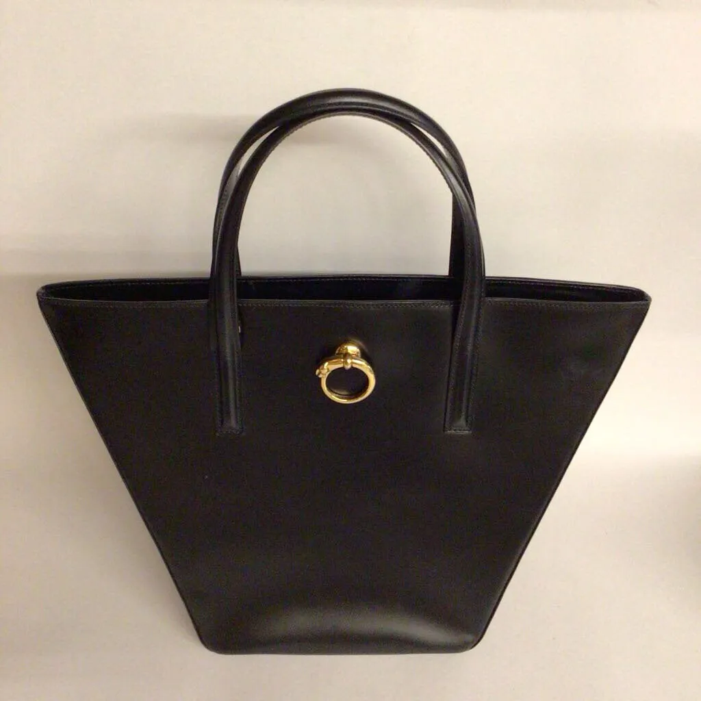 Cartier Panthere Black Leather 2-Way Bag