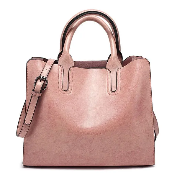 Casual PU Leather Tote Bag, Shoulder Bag and Handbag