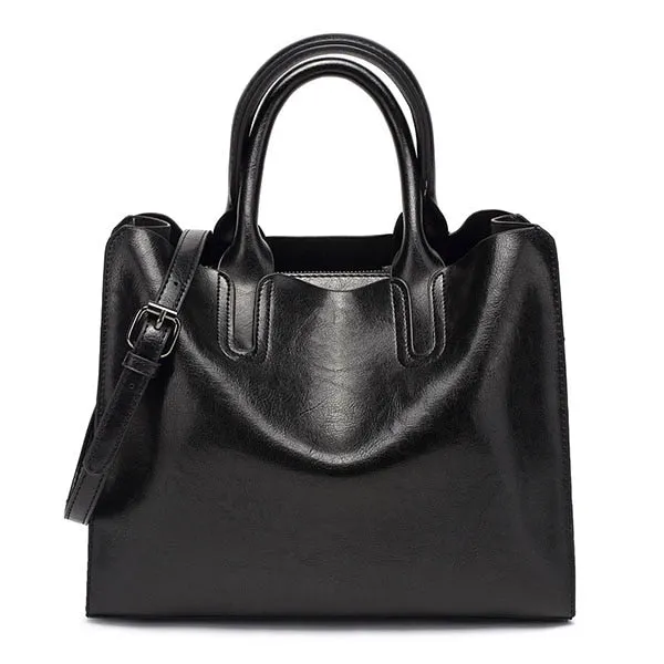 Casual PU Leather Tote Bag, Shoulder Bag and Handbag