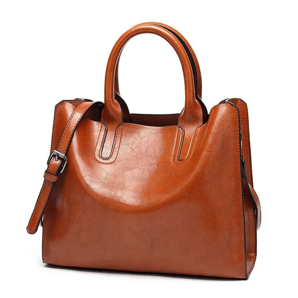 Casual PU Leather Tote Bag, Shoulder Bag and Handbag