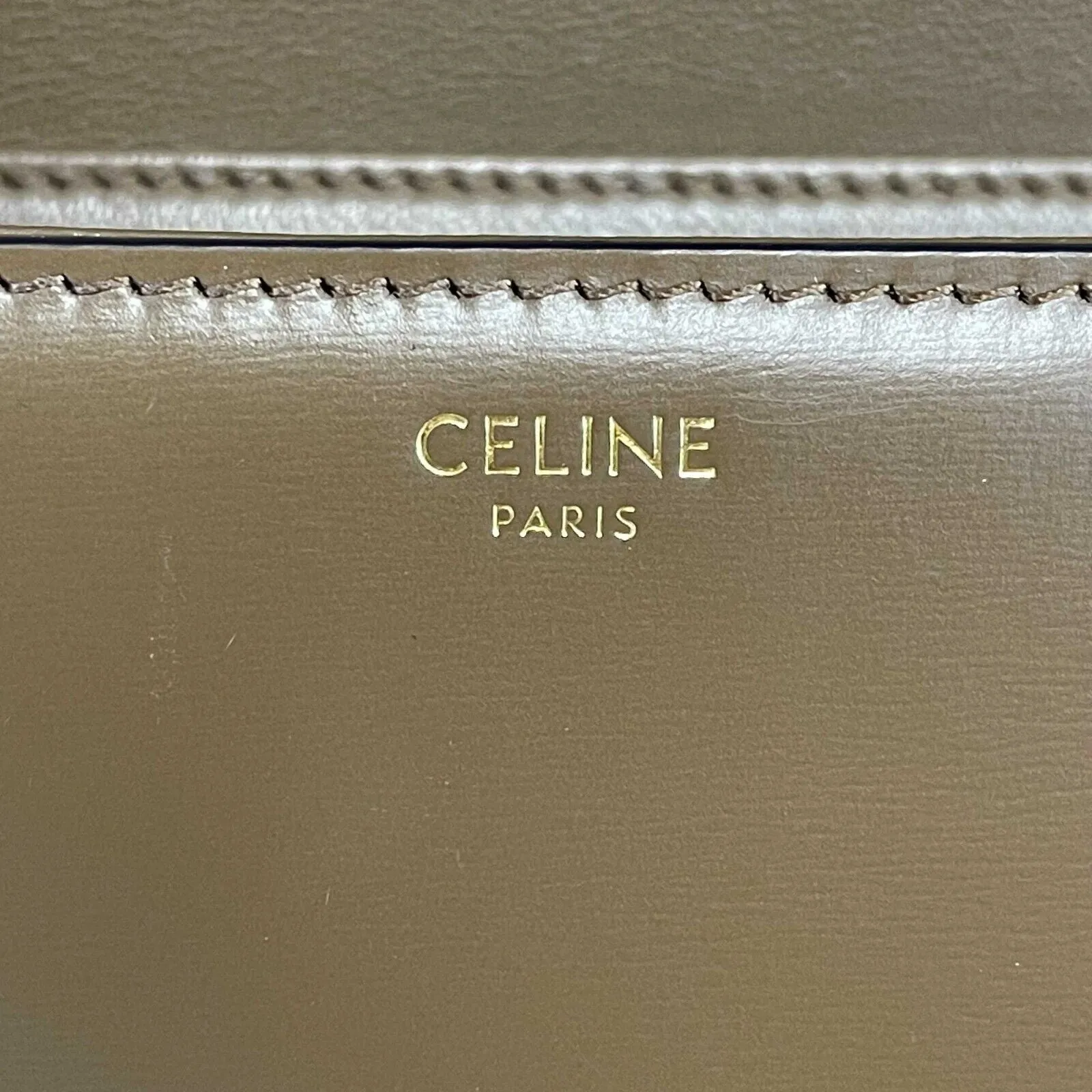 Celine - Teen Leather Triomphe Brown Shoulder Bag