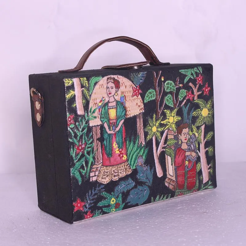 Christmas Tale Hand-painted Sling Bag for women