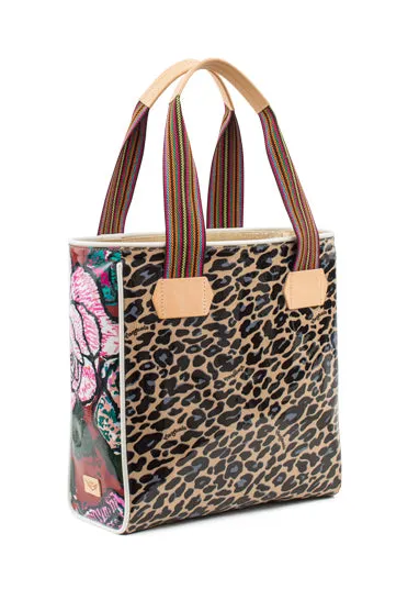 Classic Tote, Mel Blue Jag by Consuela