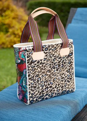 Classic Tote, Mel Blue Jag by Consuela