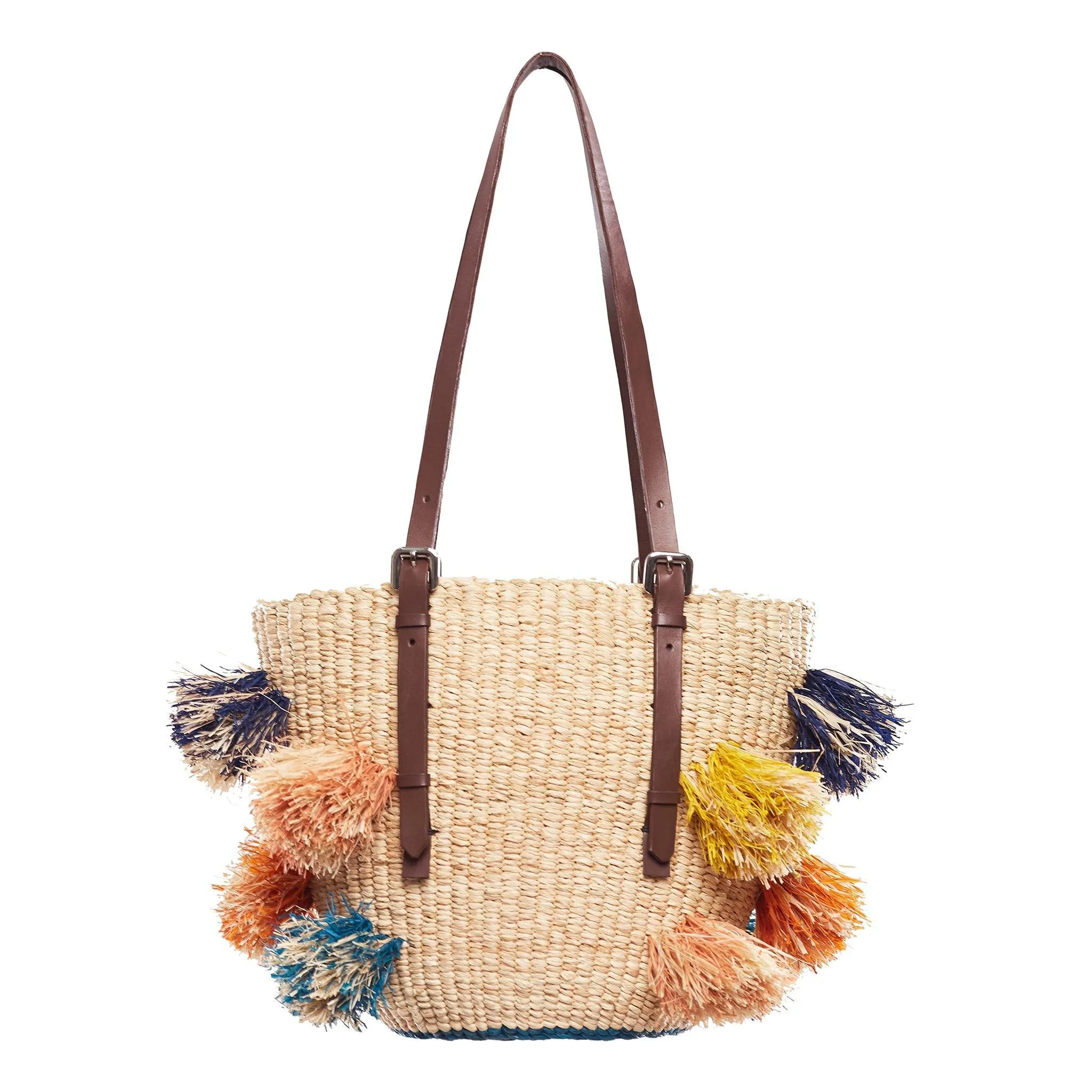 Colorful Handbags Rainbow Pom Pom