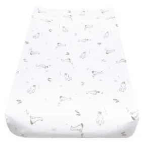 Cotton muslin change pad cover - Goose