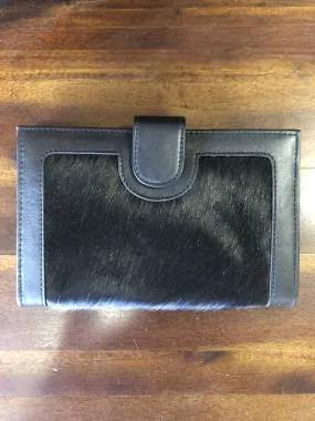 Cowhide Clutch Black on Black - Los Angeles