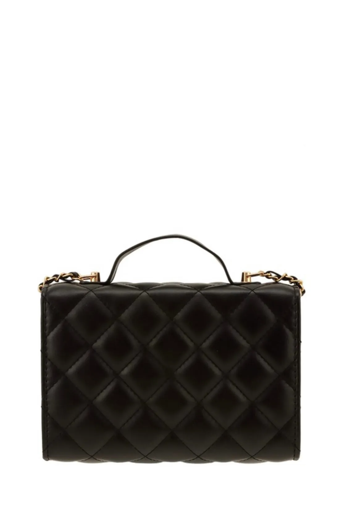 Diamond Quilted Crossbody (Black)