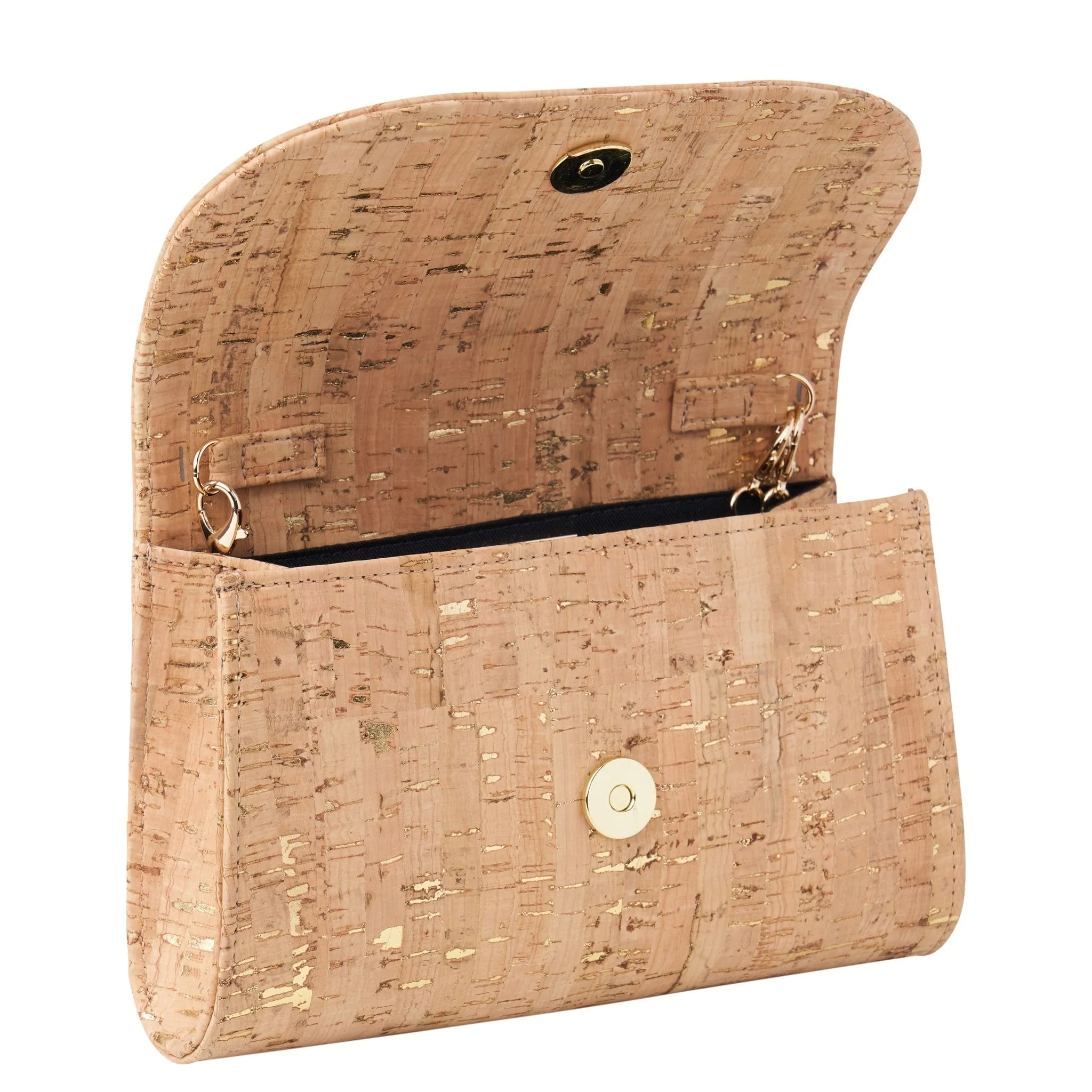 Didi Cork Vegan Mini Clutch | Gold Speckled