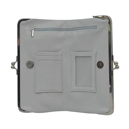 Double Frame Gray NGIL Vintage Style Wallet