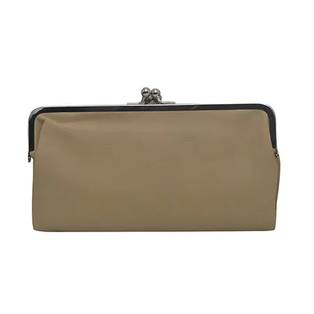 Double Frame Tan NGIL Vintage Style Wallet