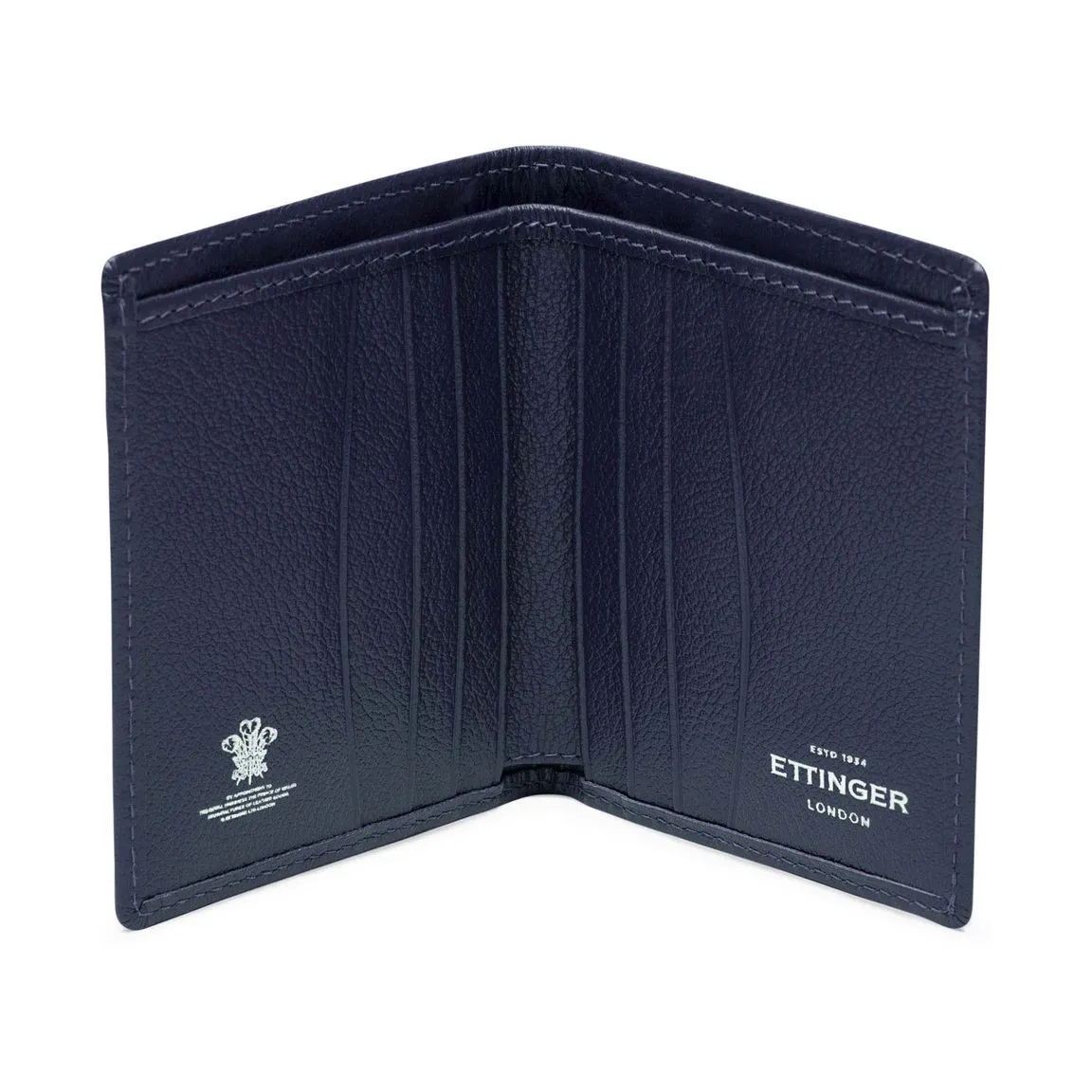 Ettinger Marine Blue Capra Leather Mini Wallet