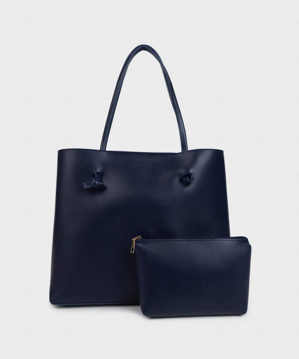 Faux Leather Tote Bag