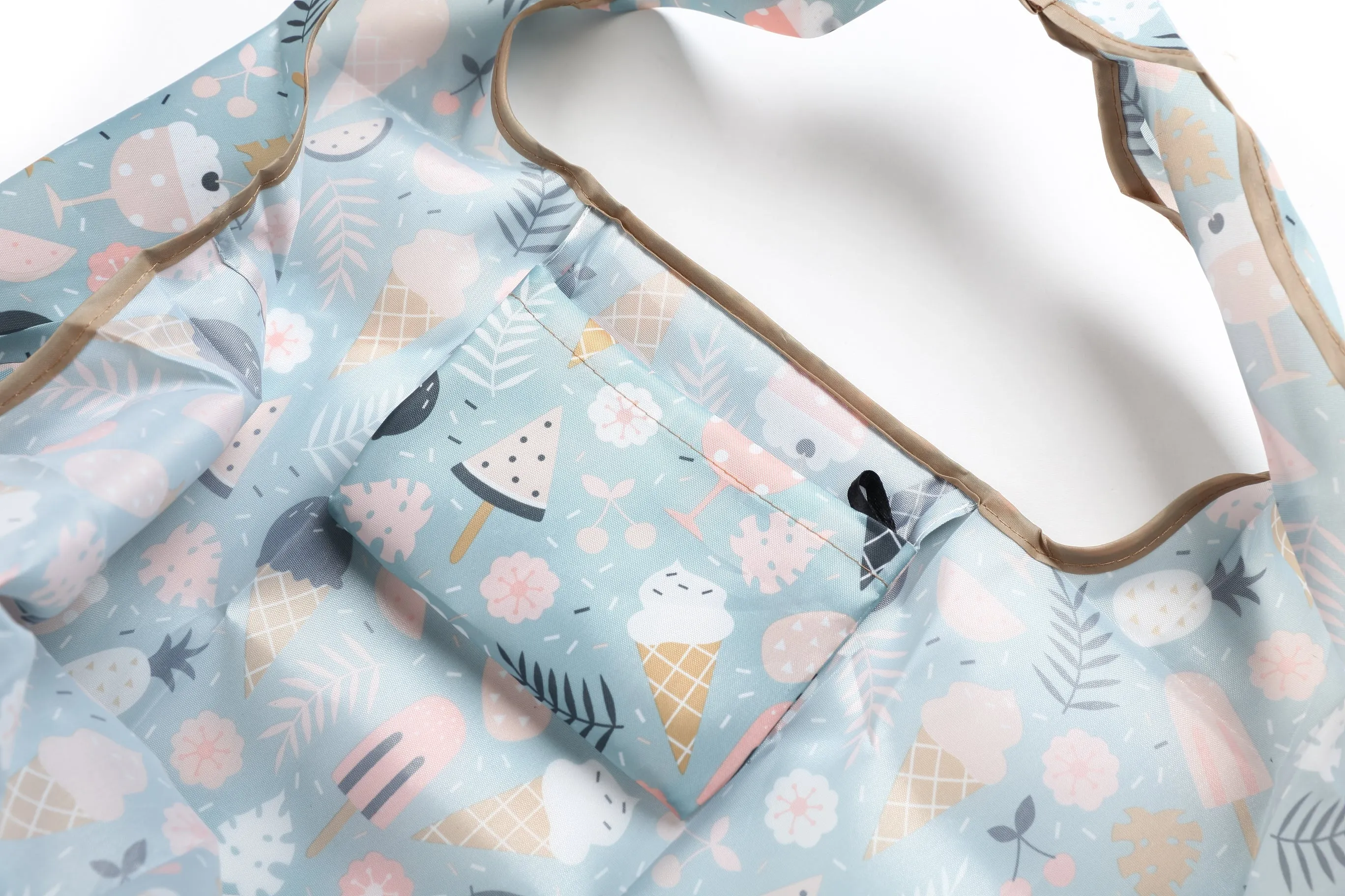 Foldable Bag Jackie Ice Cream Blue