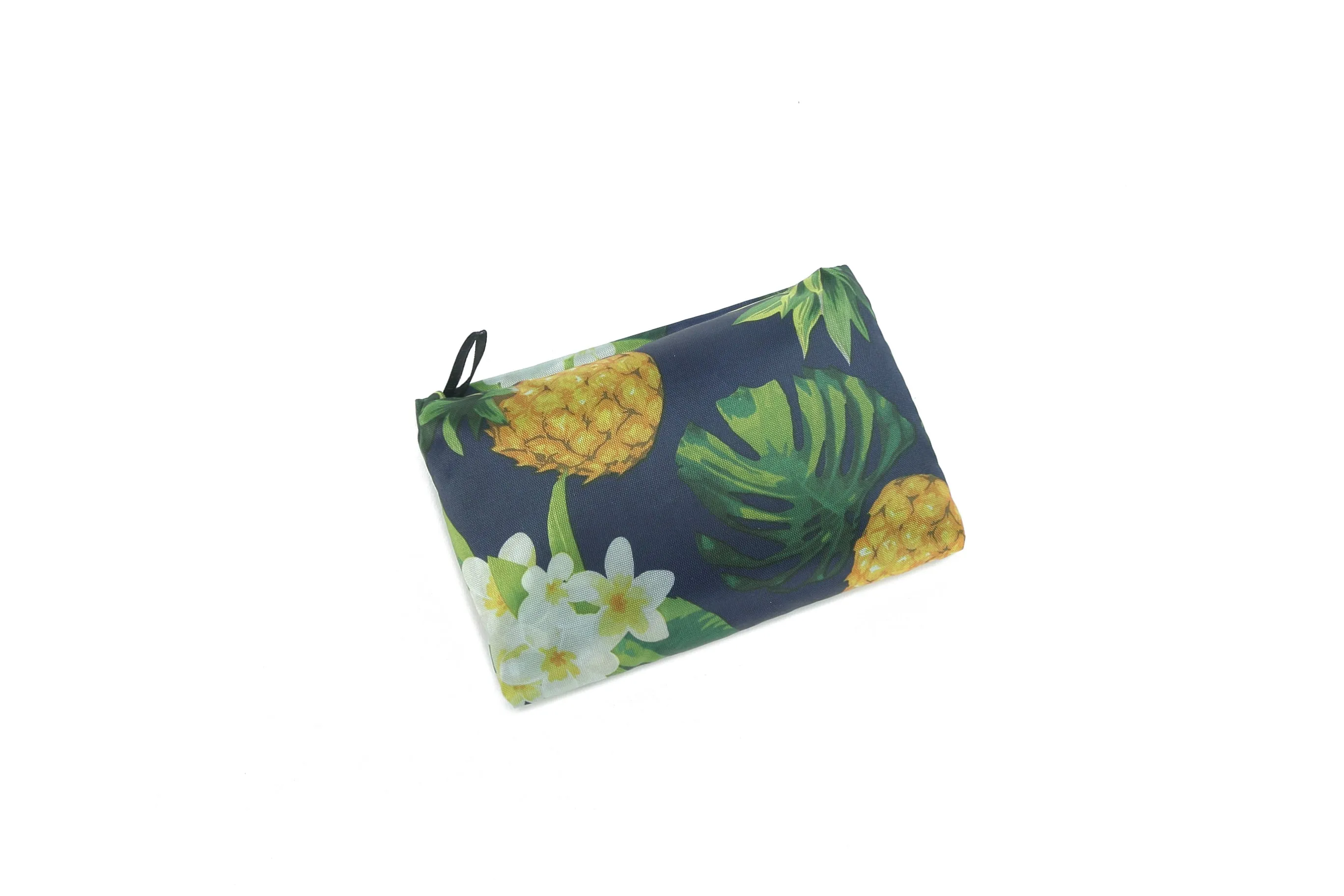 Foldable Bag Jackie Pineapple Monstera Navy