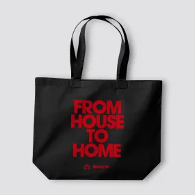 From House To Home Tote Bag - Black