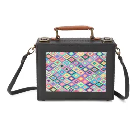 Geometric Hand-Painted Crossbody Sling Bag for women