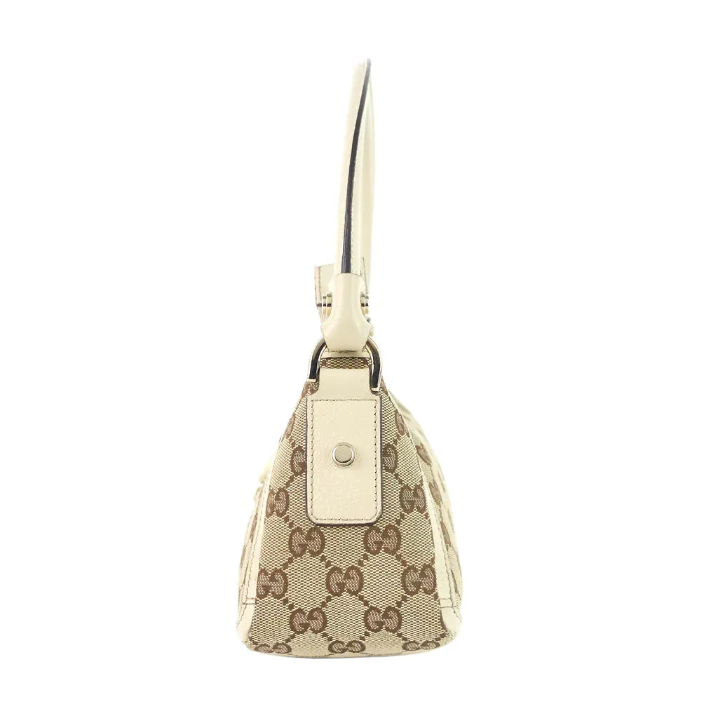 Gucci Abbey D-Ring Monogram Canvas Pochette Shoulder Bag