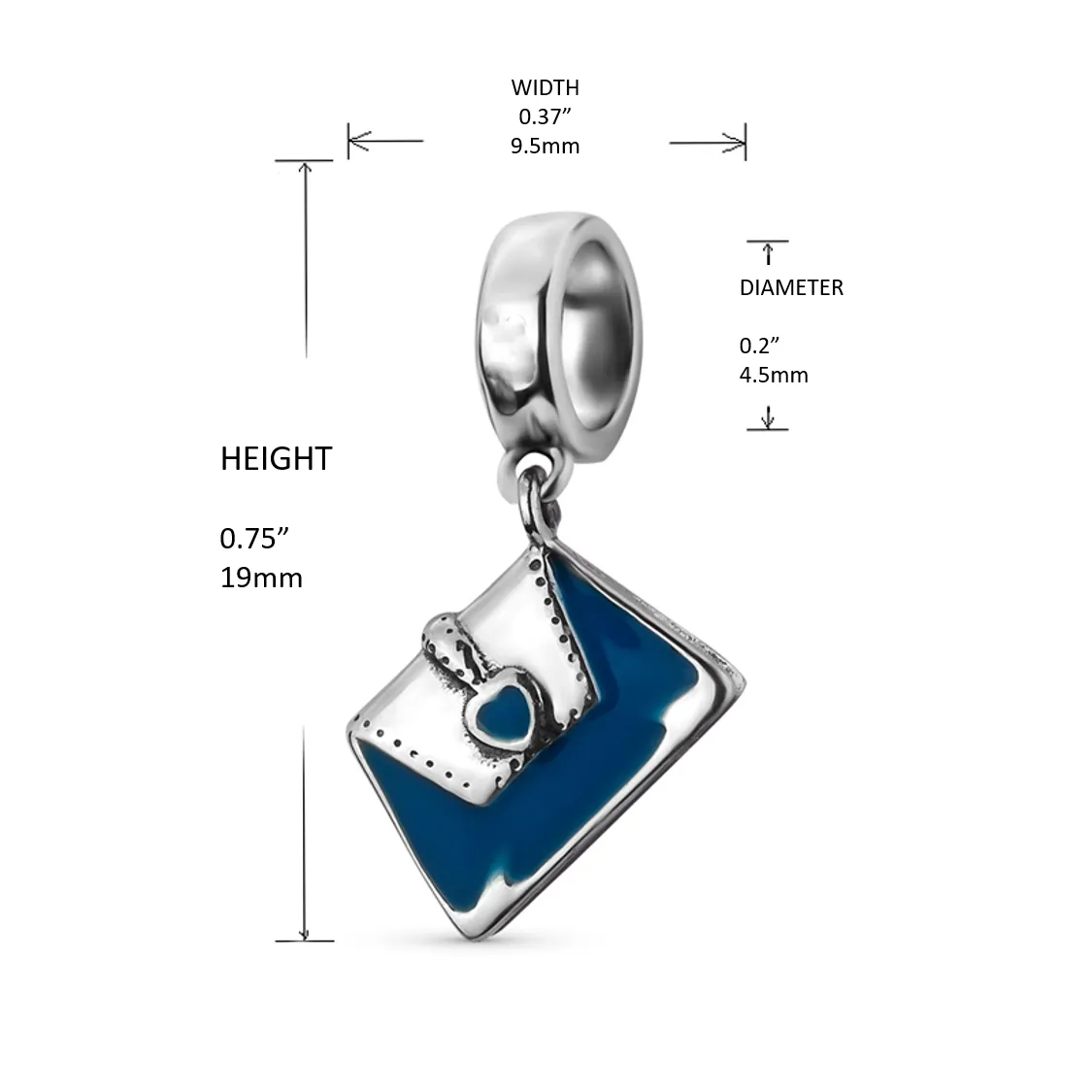 Handbag Charm 925 Sterling Silver