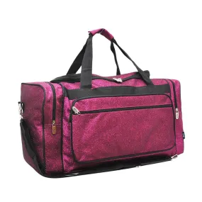 Hot Pink Glitter NGIL Canvas 20 Duffle Bag