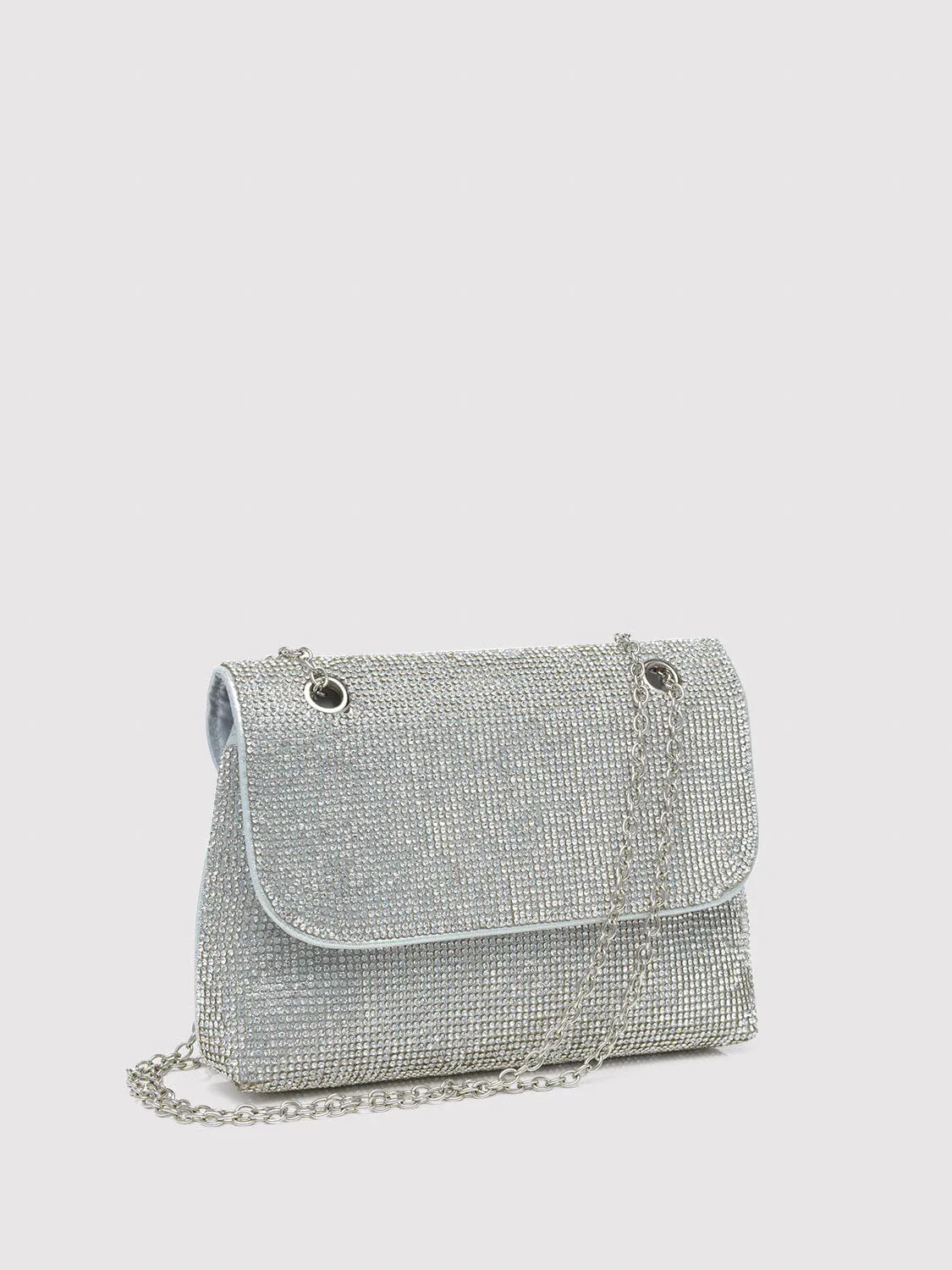 Jewelled Flapover Shoulder Bag