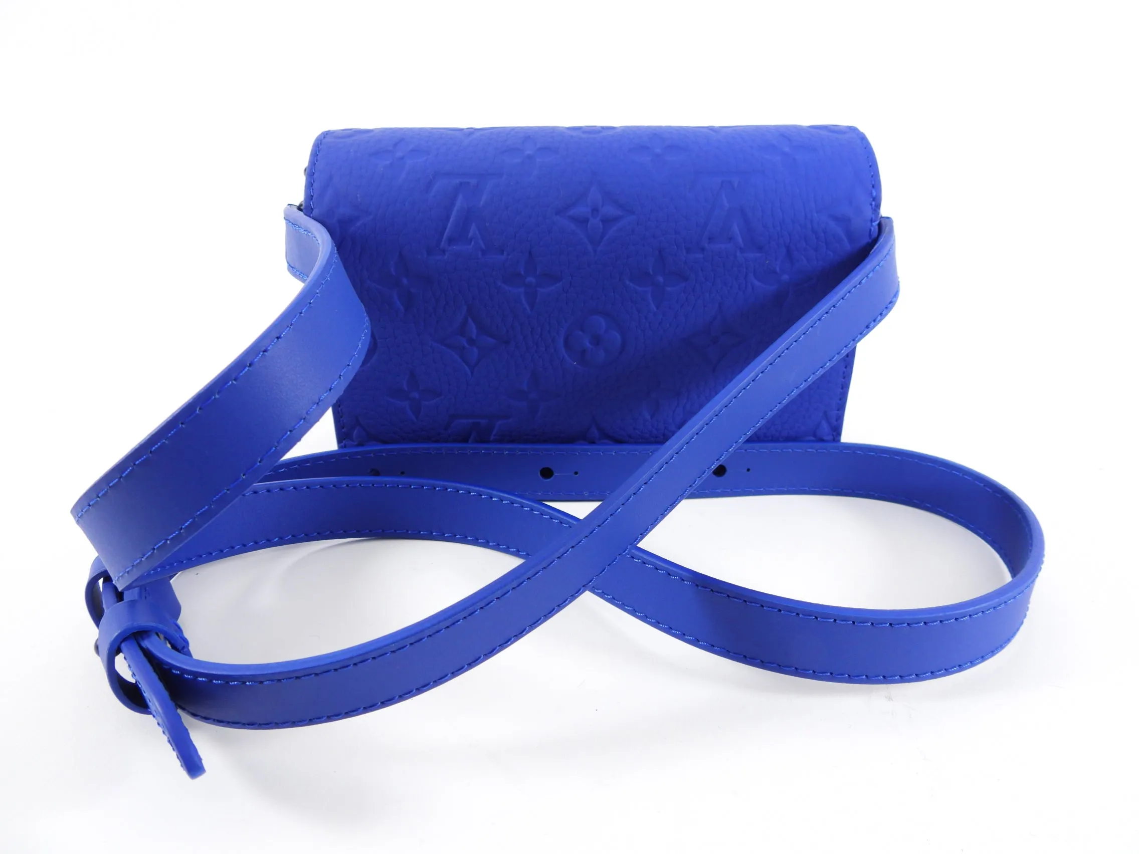 Louis Vuitton Steamer Wearable Wallet Empreinte Blue