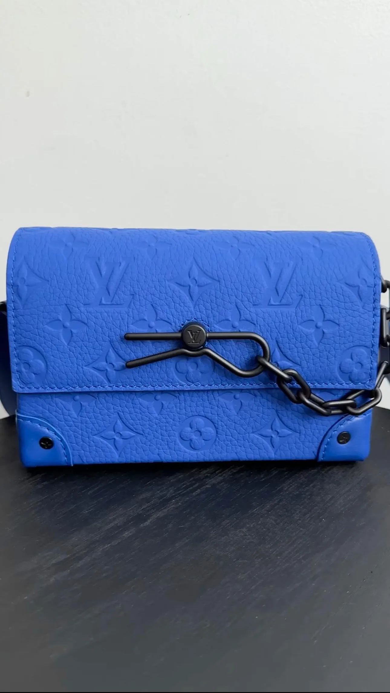 Louis Vuitton Steamer Wearable Wallet Empreinte Blue