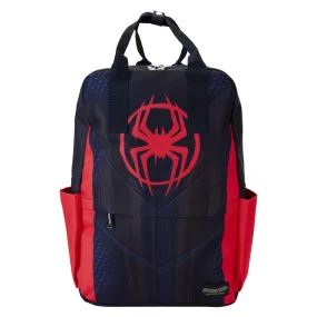 Loungefly Marvel Spiderverse Miles Morales Suit Full-Size Nylon Mini Backpack - Preorder