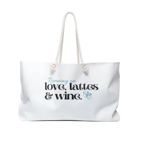 love, lattes & wine Weekender Bag