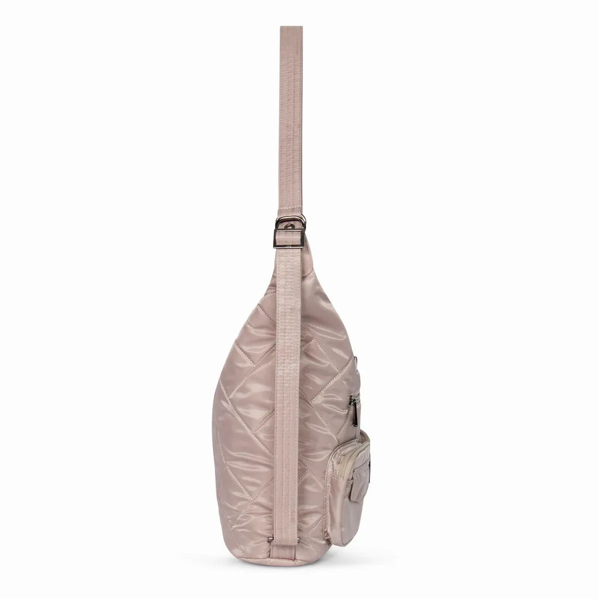 LUG Zipliner 2 Convertible Hobo Bag in Sand Taupe