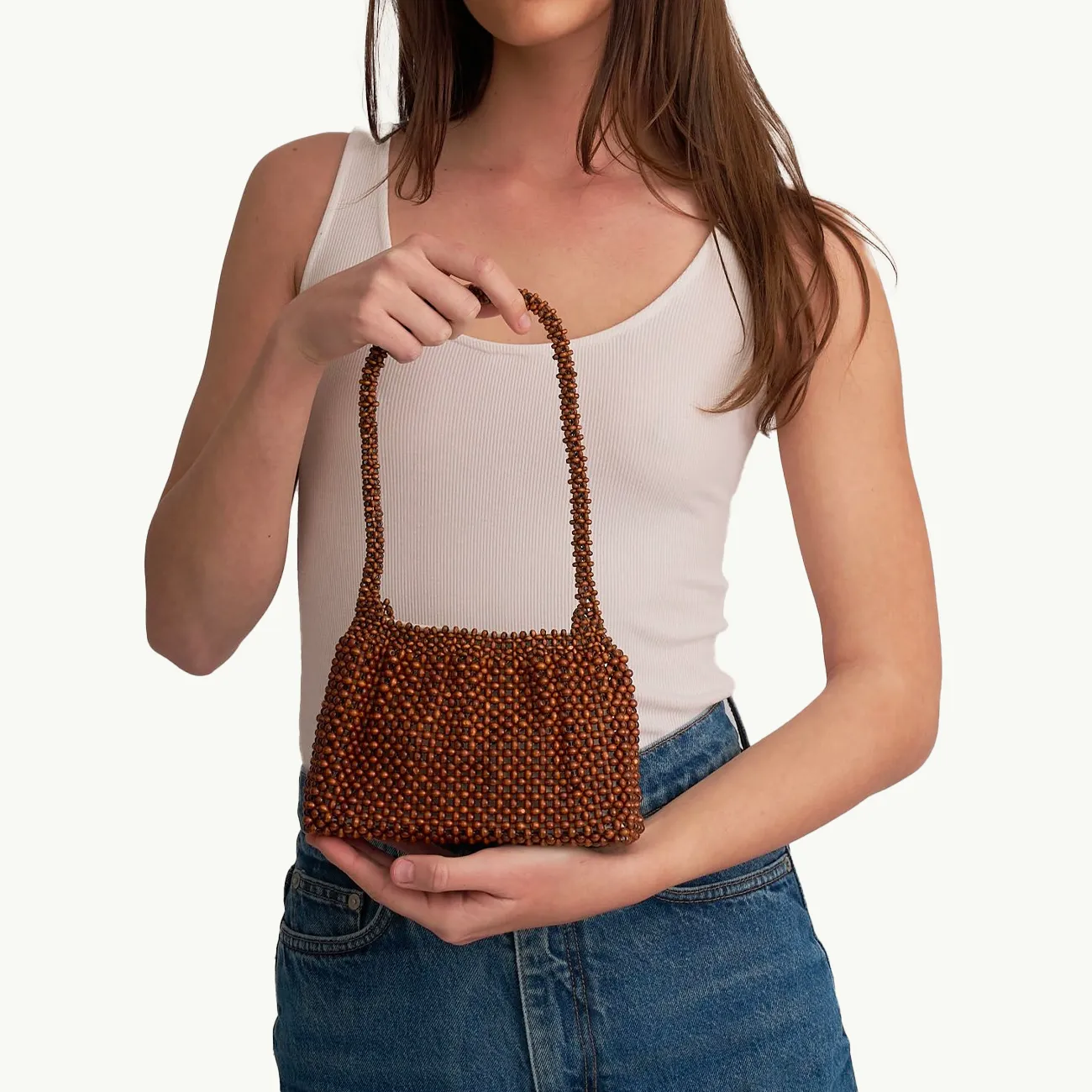 MADERA BEAD BAG BROWN