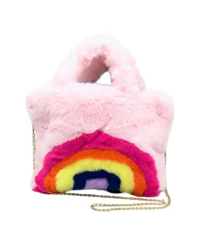 Malibu Sugar Girls Fuzzy Rainbow Purse