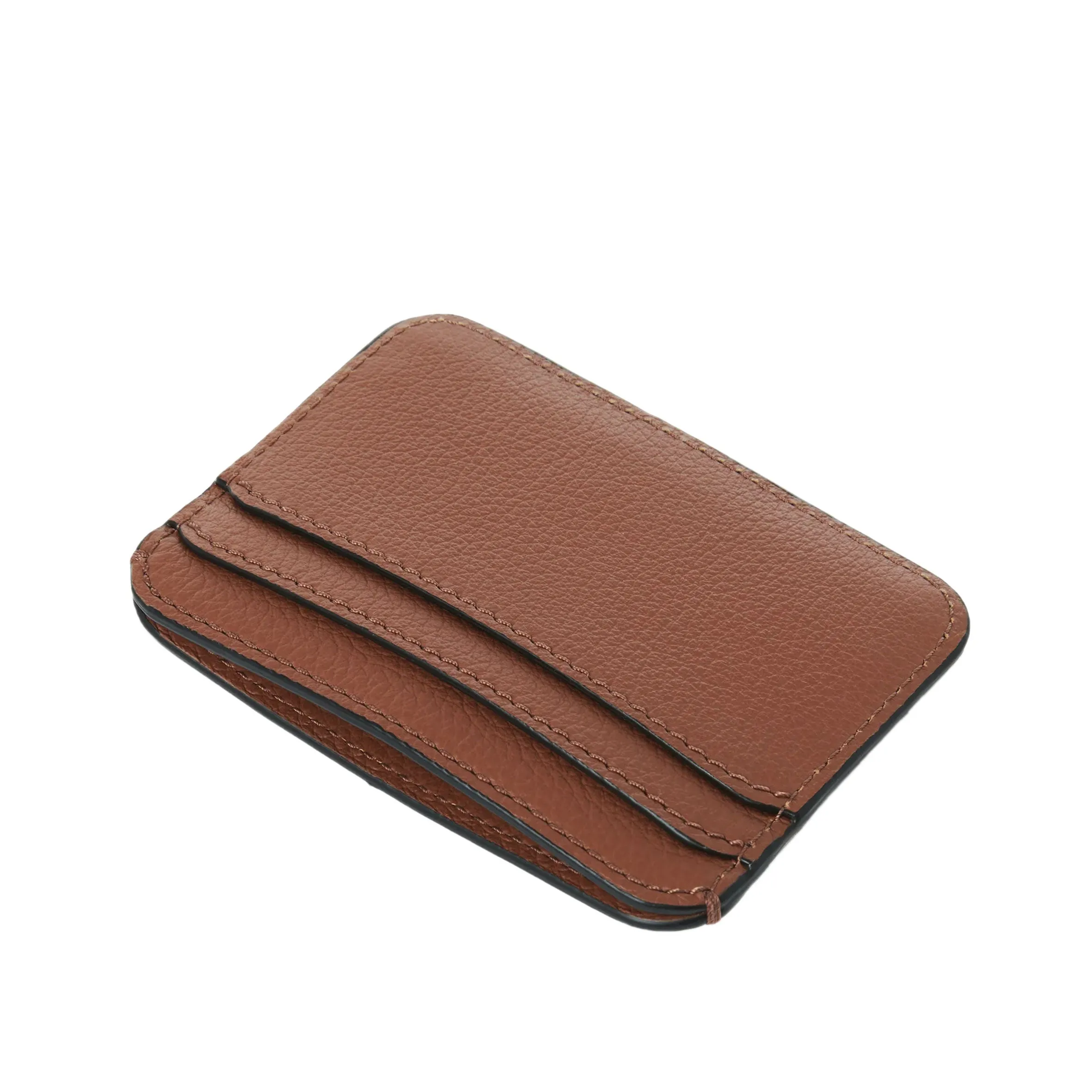 Marcie Flat Card Holder, Tan