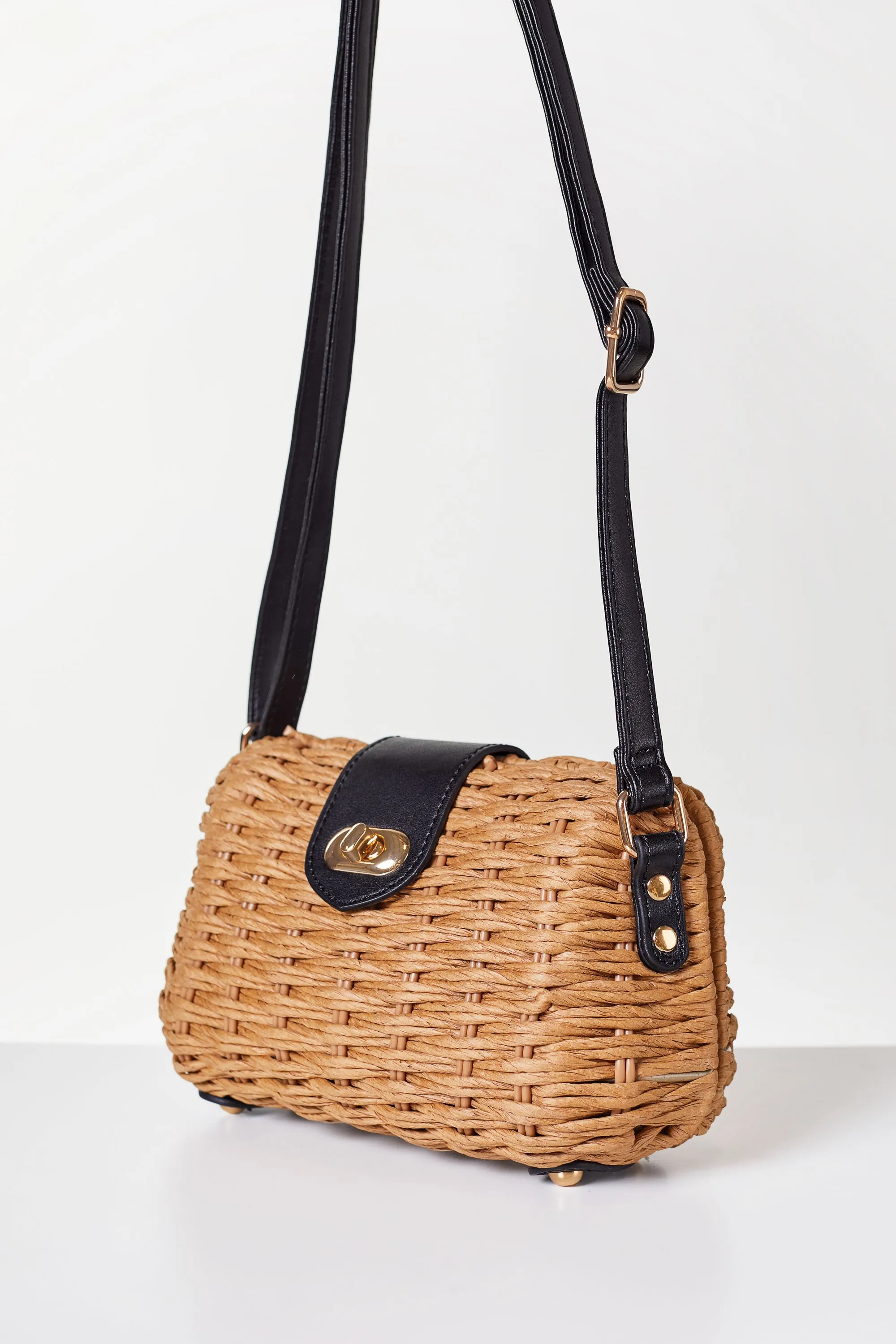 Melissa Black Woven Purse