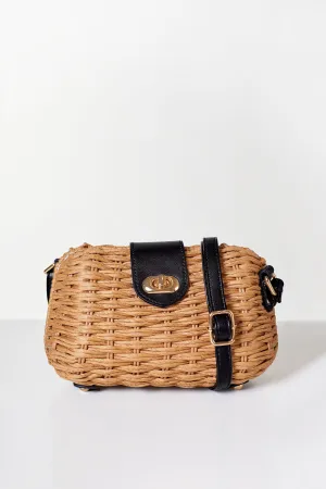 Melissa Black Woven Purse