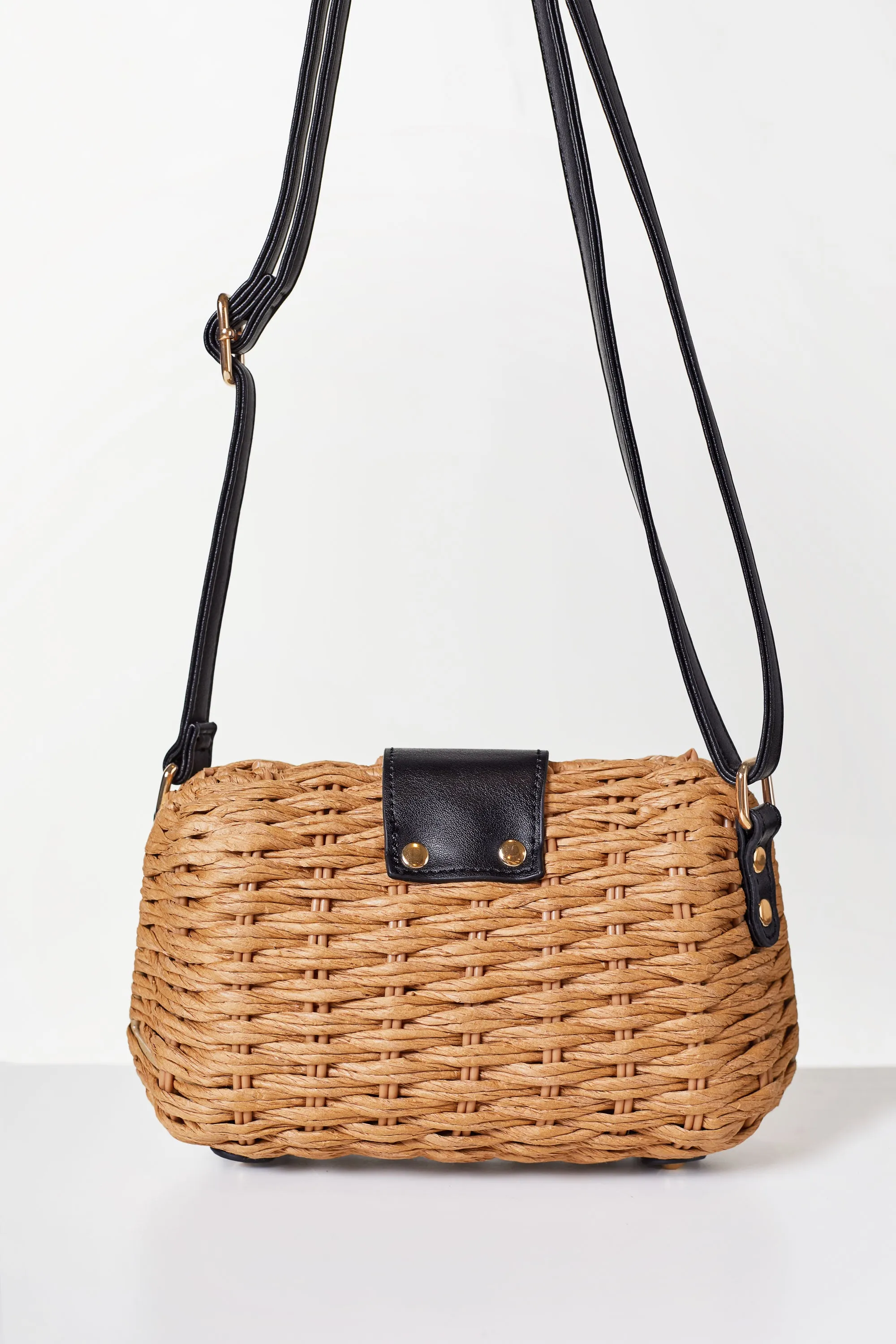 Melissa Black Woven Purse